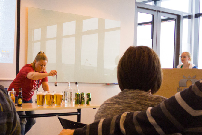 Icelander preparing christmas drink