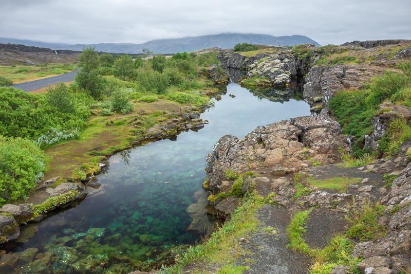 A small lagoon in Thingvellir