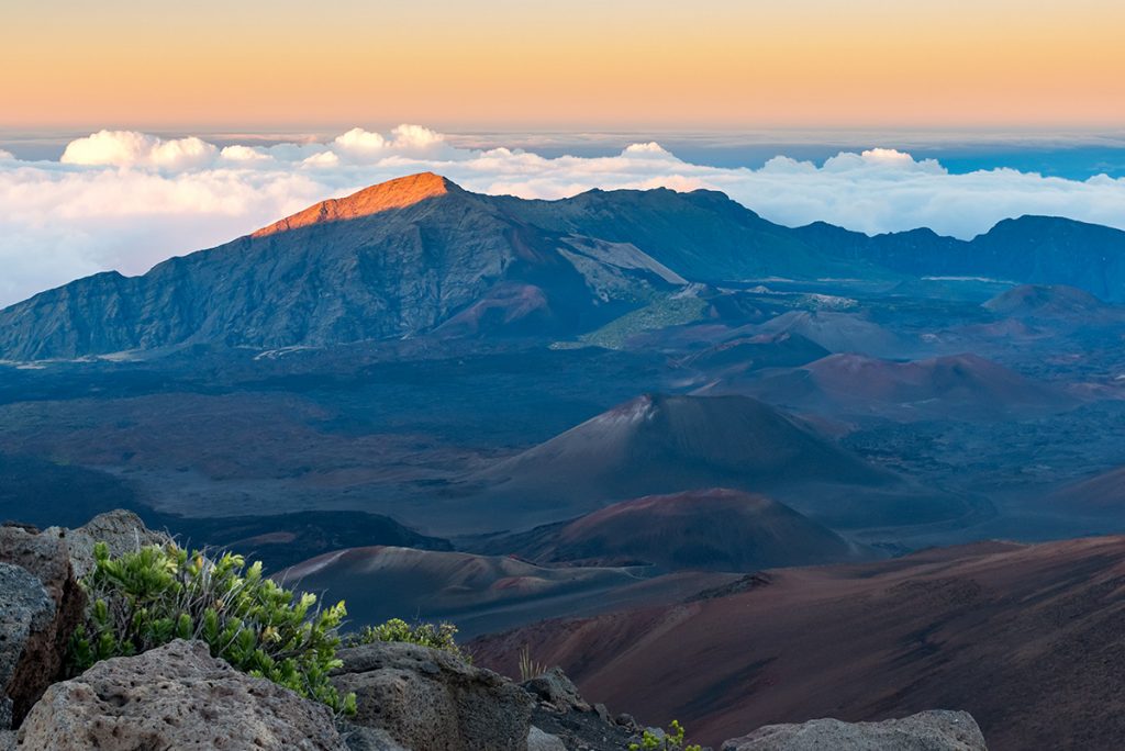 haleakala crater sunset
