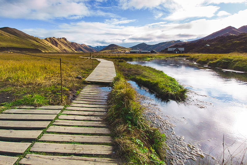 boardwalk icelandic highlands